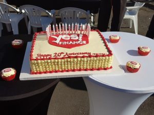 20th Birthday cake
